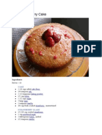 Fresh Strawberry Cake: Ingredients