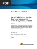 Number Sequence Framework in Microsoft Dynamics AX 2012