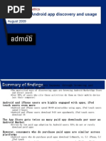 Iphone and Android App Discovery and Usage: Admob Mobile Metrics