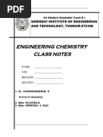 Download Chemistry notes vtu by Narayan S Burbure SN229749327 doc pdf