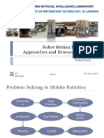 Robot Motion Planning: Approaches and Research Issues