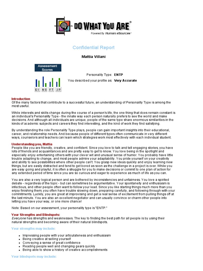 Character Type ENTP | PDF | Human Resource Management | Psychology