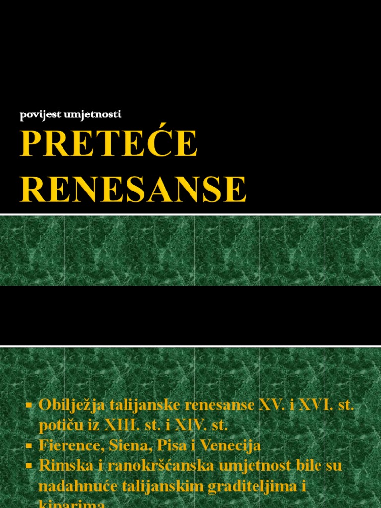 Preteće Renesanse | PDF