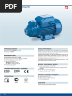 Pumps With Peripheral Impeller: Performance Range Installation and Use