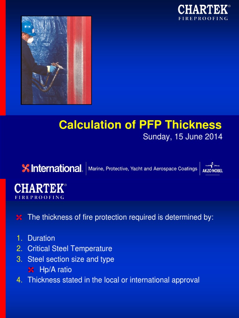 PFP Thickness Calculation Guide | PDF