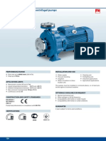 Standardised "EN 733" Centrifugal Pumps: Installation and Use Performance Range