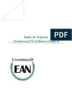 Inglés de Negocios (Transversal Nivel Básico Grupo 6)