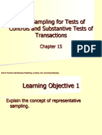 Audit Sampling For Tests of Controls and Substantive Tests of Transactions