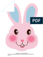 Easter Bunny Mask Pink