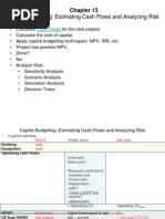 Capital Budgeting: Estimating Cash Flows and Analyzing Risk