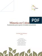 CONTRALORÍA- Minería en Colombia. Superar modelo extractivista