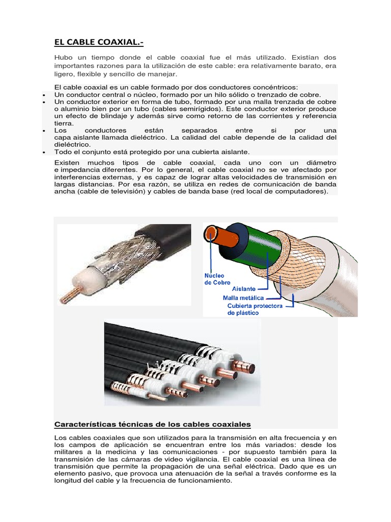 Cable coaxial - Wikipedia, la enciclopedia libre