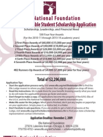 Elks National Foundation 2010 Most Valuable Student Scholarship Application
