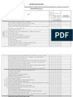 Matriz de Validación