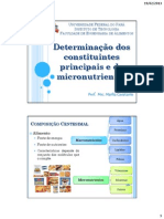 Determinacao Dos Constituintes Principais e de Micronutrientes