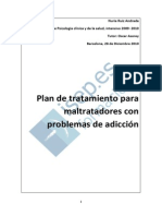 Plan de Tratamiento Para Maltratadores Con Problemas de Adiccion