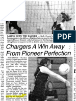 Chargers a win Away from Pioneer Perfection