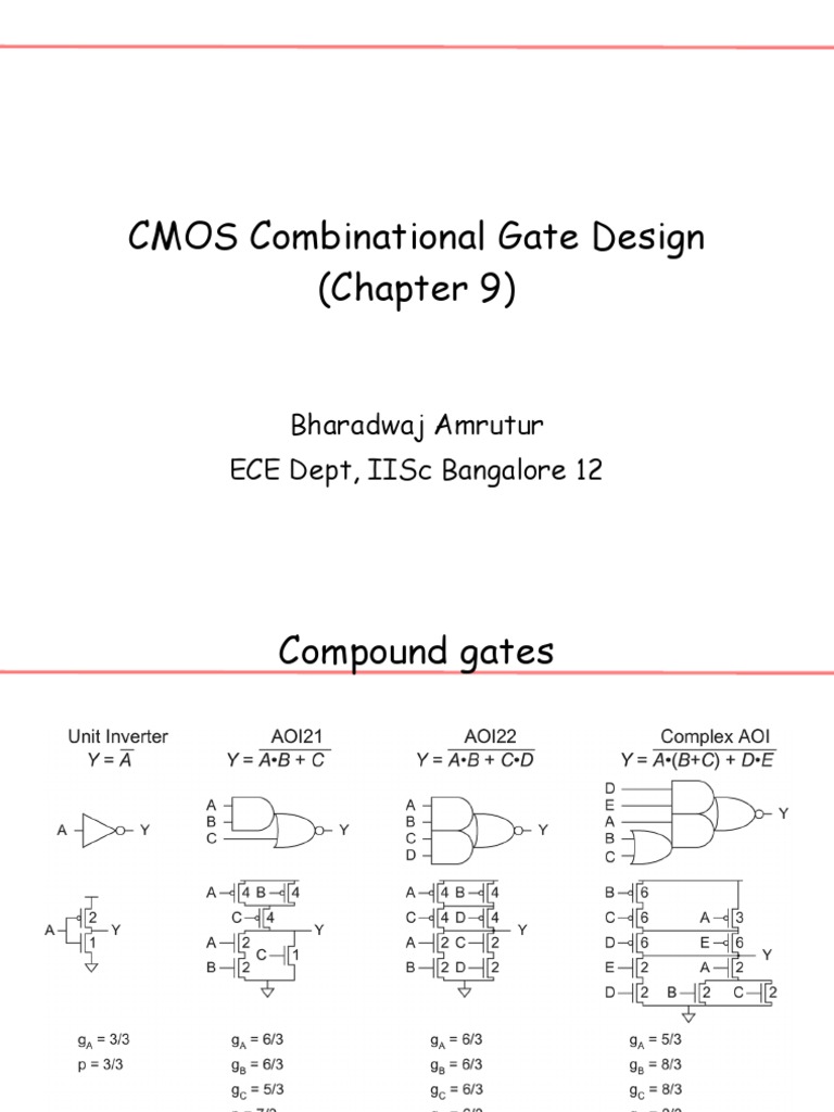 Combinational Gate Design | PDF | Semiconductors | Electromagnetism