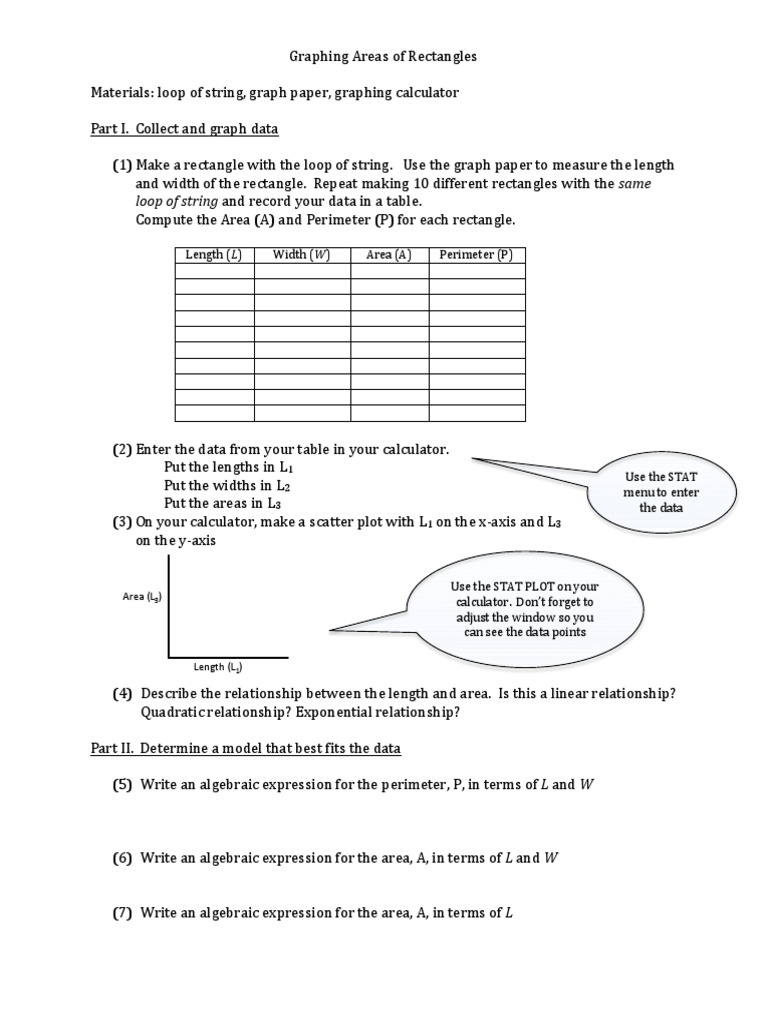 Exploring Rectangle Area and Perimeter | PDF