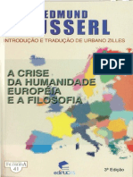Husserl _crise Da Humanidade Europeia