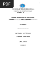 Estructura Del Informe de Practica de Ensayo