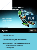 Rotor Dynamics With ANSYS Mechanical Solutions