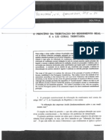 Tributação Do Rendimento Real e A LGT - Artigo Prof. Xavier de Basto