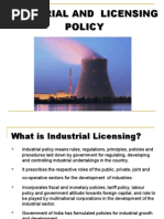 Download Industrial and Licensing Policy by Id Mohammad SN22980096 doc pdf