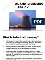 Industrial and Licensing Policy