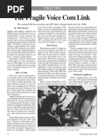 The Fragile Voice Com Link