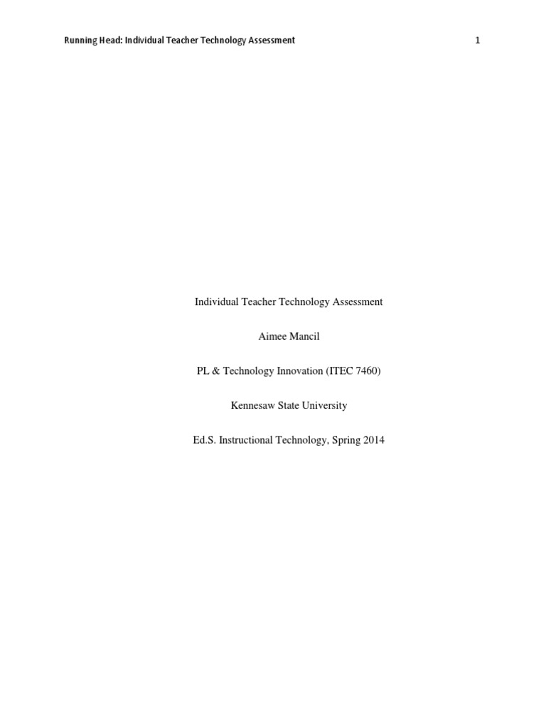 Teacher Technology Coaching Assessment | PDF | Classroom | Teachers