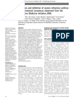 Diagnosis and definition of severe refractory asthma consensus