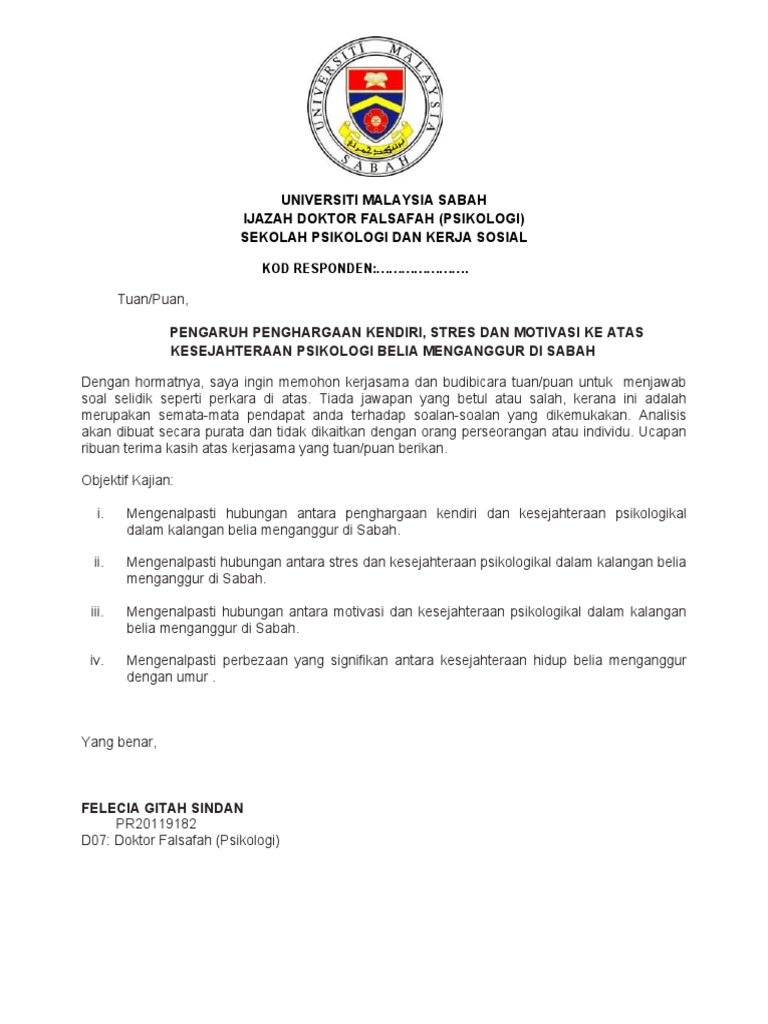 Soal Selidik Pilot Test Pdf