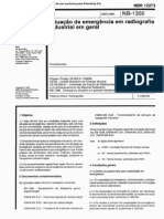 NBR 12273 - 91 (NB-1356) - CANC - Situação de Emergência em Radiografia Industrial em Geral - 5pag