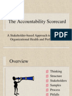 The Accountability Scorecard: A Stakeholder-Based Approach To Assessing Organizational Health and Performance