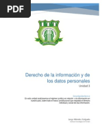 Derecho de La Información y de Los Datos Personales