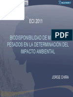 Biodisponibilidaddemetalespesadosenladeterminacindelimpactoambiental 120417145531 Phpapp01