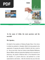 Sindh Budget Speech 2014-15