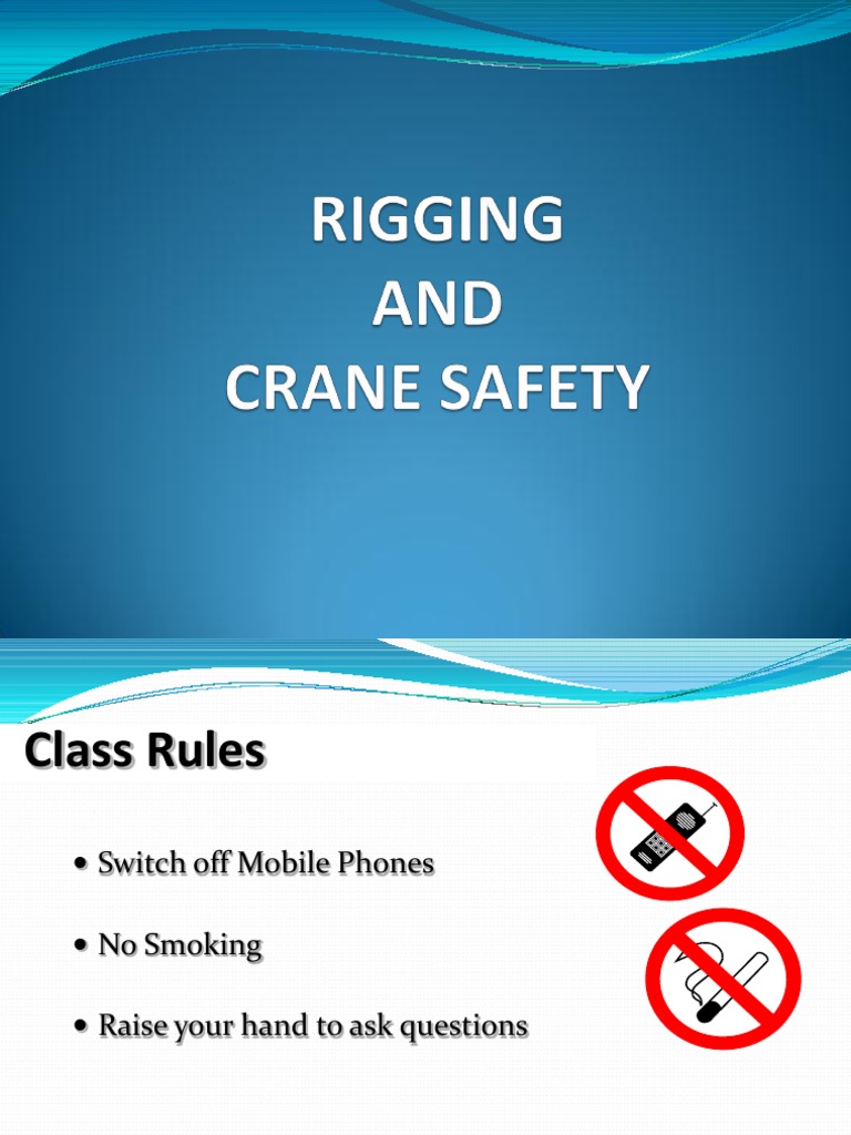 Crane Safety and Rigging Guidelines | PDF | Crane (Machine) | Tire