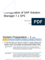 Configuration of SAP Solution Manager 7
