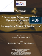Brosur Seminar Anti Fraud 22 Maret 2014