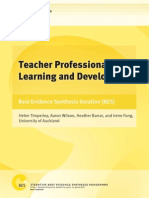 Teacher Professional Learning and Development: Best Evidence Synthesis Iteration (BES)