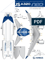 Paper Cut Out A320neo