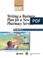 Writing A Business Plan For A New Pharmacy Service: The Dynamics Pharmaceutical Care