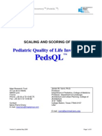 Scoring PedsQL v5