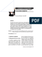 Valoarea Economică Adăugată. O Cercetare Empirică: Condeie Studenţeşti