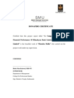 Bonafide Certificate: Certified That This Project Report Titled "A Comparative Study On