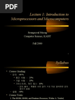 Lecture 1: Introduction To Microprocessors and Microcomputers