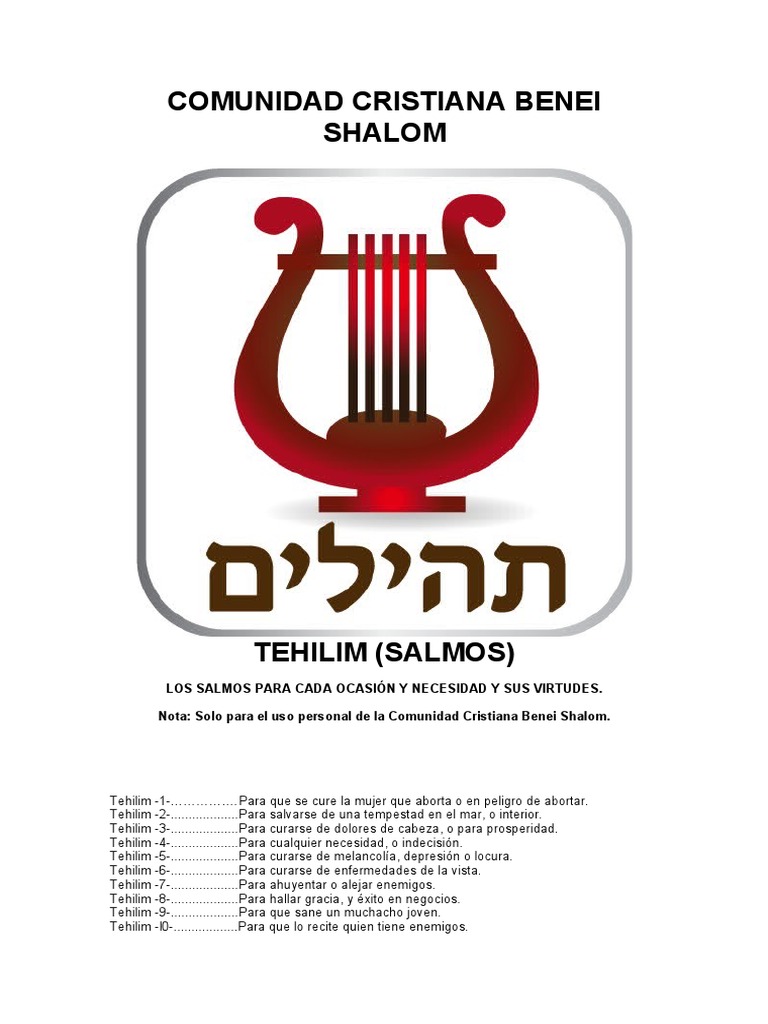 Tehilim imprimir