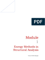 Energy Methods in Structural Analysis